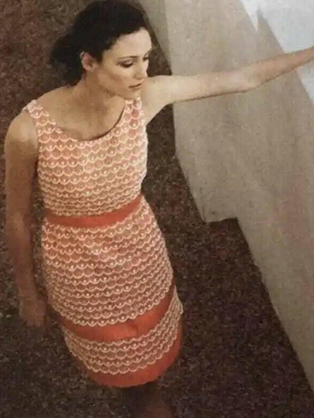 Leifsdottir for Anthropologie coral scalloped
Dress